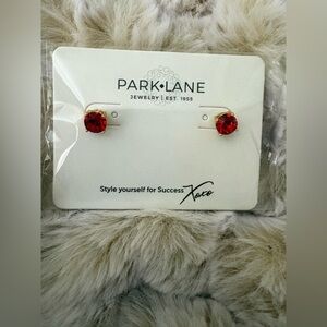 Park Lane Impression Earrings NWT  Red set in Gold